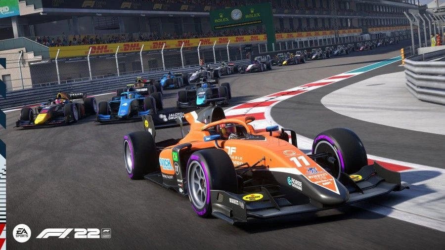 Formule 2 autos op het nieuwe Miami cicuit 